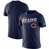 Chicago Bears Nike Sideline Line of Scrimmage Legend Performance T-Shirt Navy,baseball caps,new era cap wholesale,wholesale hats
